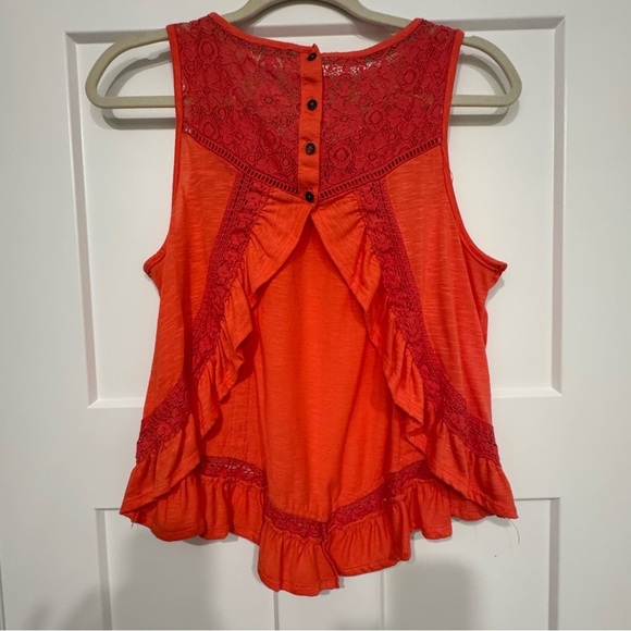 Crop top tank | women’s | size Large | coral color - Picture 2 of 6